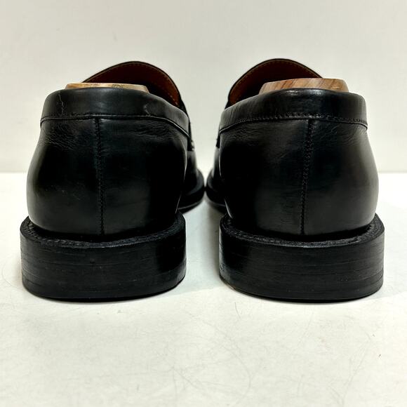GOOD Grant Stone x J. Crew Ludlow Penny Loafer Bench Made Black Leather 8.5 D - Picture 6 of 13